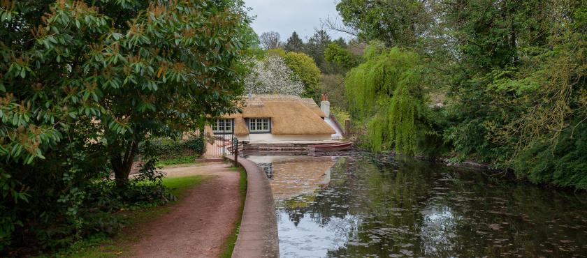 View of Mill Cottage on side of river