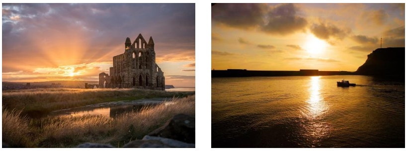 Whitby Abbey | Yorkshire Harbour Sunset