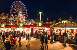A bright and festive Christmas Market