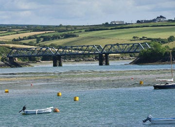 View of the bridge at Little Petherick across from Padstow